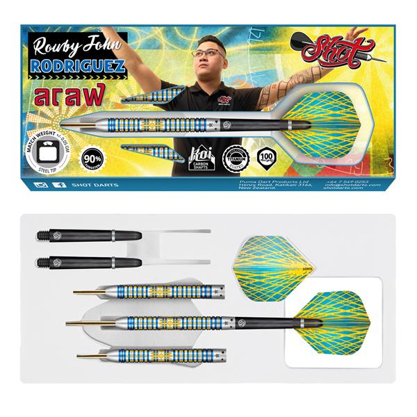 Grote foto shot rowby john rodriguez araw 90 26 gram sport en fitness darts