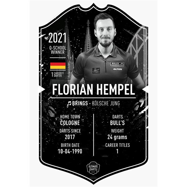 Grote foto ultimate card florian hempel 37x25 cm ultimate card florian hempel 37x25 cm sport en fitness darts