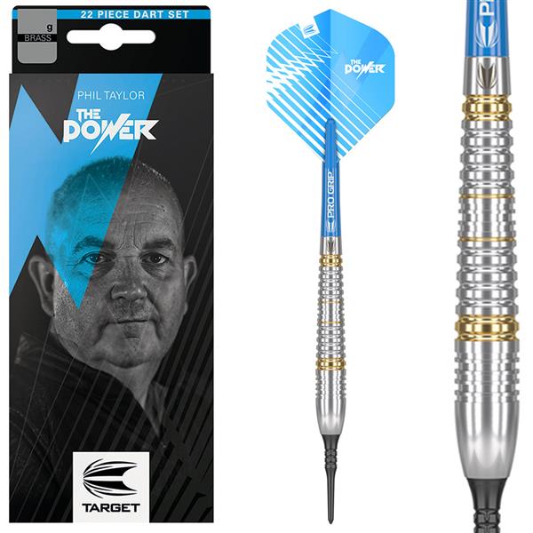 Grote foto softtip target phil taylor brass 18g softtip target phil taylor brass 18g sport en fitness darts