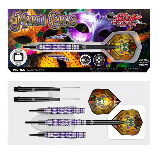 Grote foto shot americana mardi grass 80 shot americana mardi grass 80 26 gram sport en fitness darts