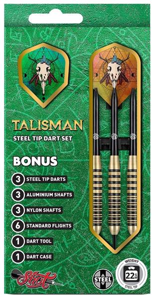Grote foto shot value range talisman steeltip darts set shot talisman steeltip darts set 24 gram sport en fitness darts