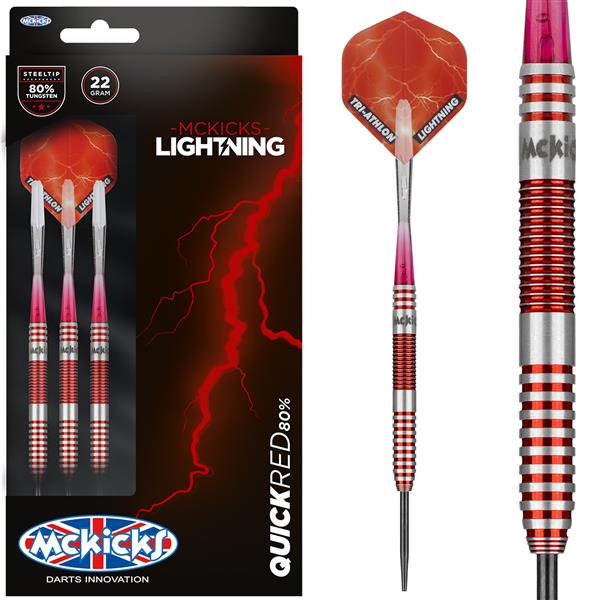 Grote foto mckicks quick red 80 mckicks quick red 80 24 gram sport en fitness darts