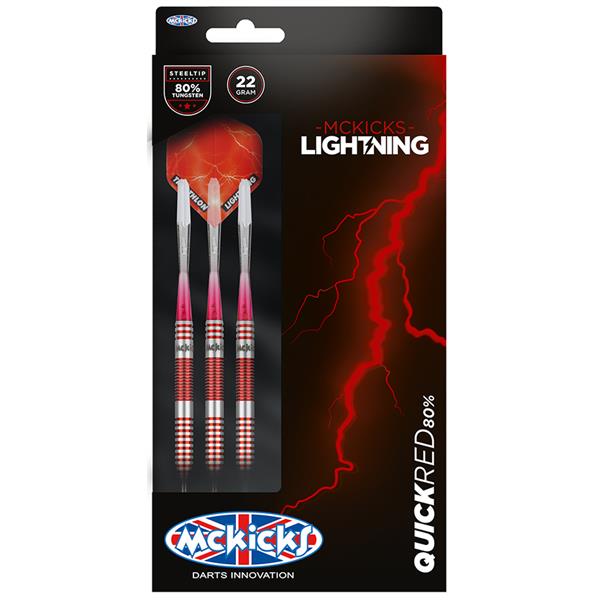 Grote foto mckicks quick red 80 mckicks quick red 80 24 gram sport en fitness darts