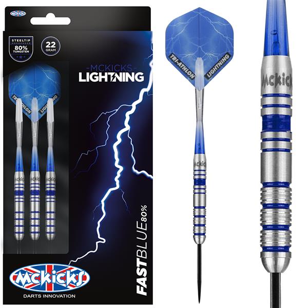 Grote foto mckicks fast blue 80 mckicks fast blue 80 24 gram sport en fitness darts