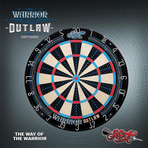 Grote foto shot warrior outlaw dartboard shot warrior outlaw dartboard sport en fitness darts