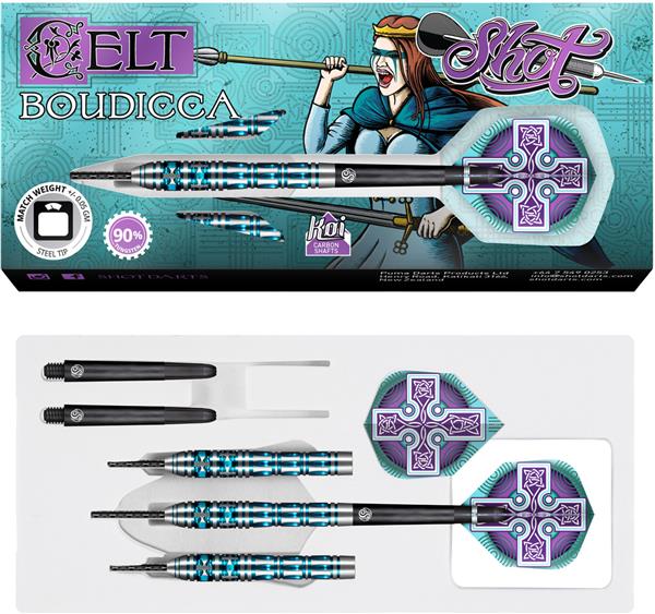 Grote foto shot celt boudicca 90 shot celt boudicca 90 26 gram sport en fitness darts