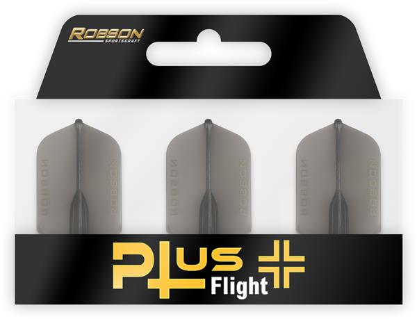 Grote foto robson plus flight crystal clear slim black robson plus flight crystal clear slim black sport en fitness darts
