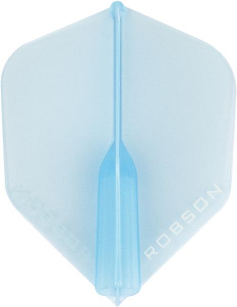 Grote foto robson plus flight crystal clear std.6 blue robson plus flight crystal clear std.6 blue sport en fitness darts