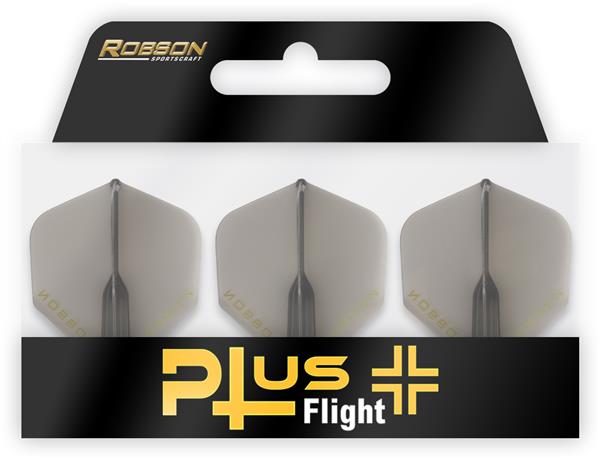 Grote foto robson plus flight crystal clear std. black robson plus flight crystal clear std. black sport en fitness darts