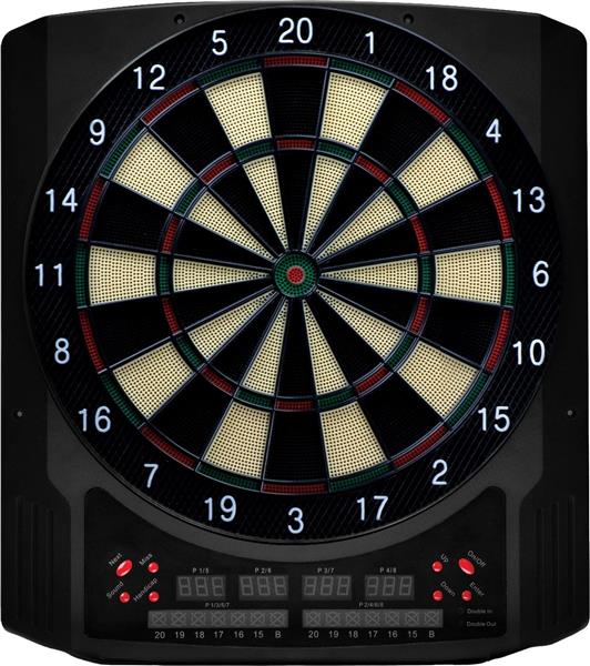 Grote foto bull universum intro electronic dartboard bull universum intro softtip board blue red sport en fitness darts