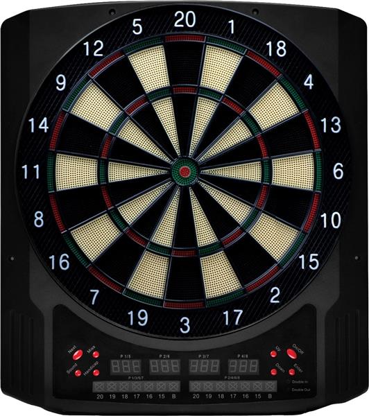 Grote foto bull universum intro electronic dartboard bull universum intro softtip board blue red sport en fitness darts