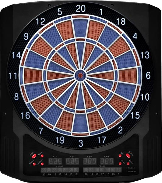 Grote foto bull universum intro electronic dartboard bull universum intro softtip board blue red sport en fitness darts