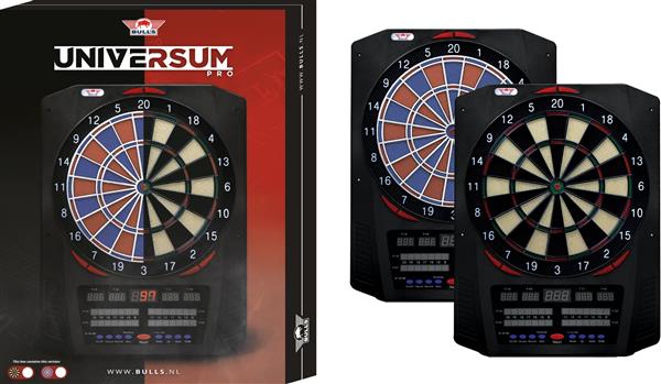 Grote foto bull universum pro electronic dartboard bull universum pro softtip board blue red sport en fitness darts