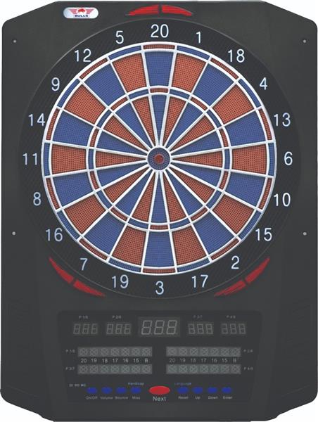 Grote foto bull universum pro electronic dartboard bull universum pro softtip board blue red sport en fitness darts