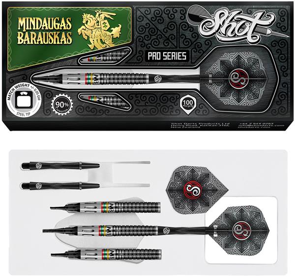 Grote foto softtip shot pro series mindaugas barauskas 90 softtip shot pro series mindaugas barauskas 90 sport en fitness darts