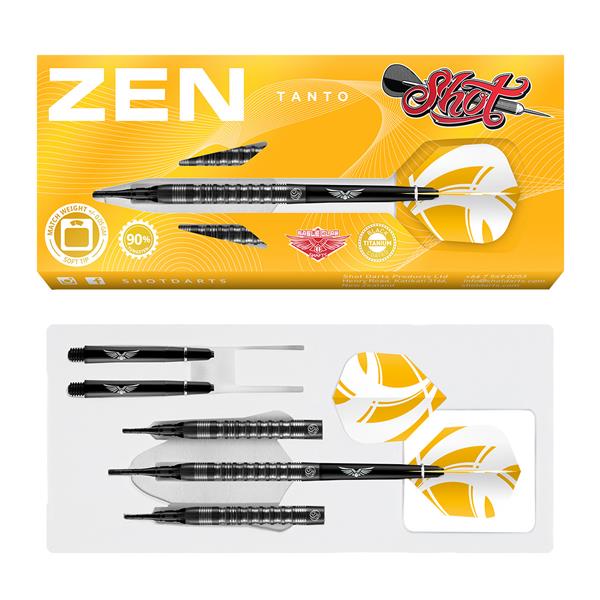 Grote foto softtip shot zen tanto 90 st. zen tanto 90 20 gram sport en fitness darts