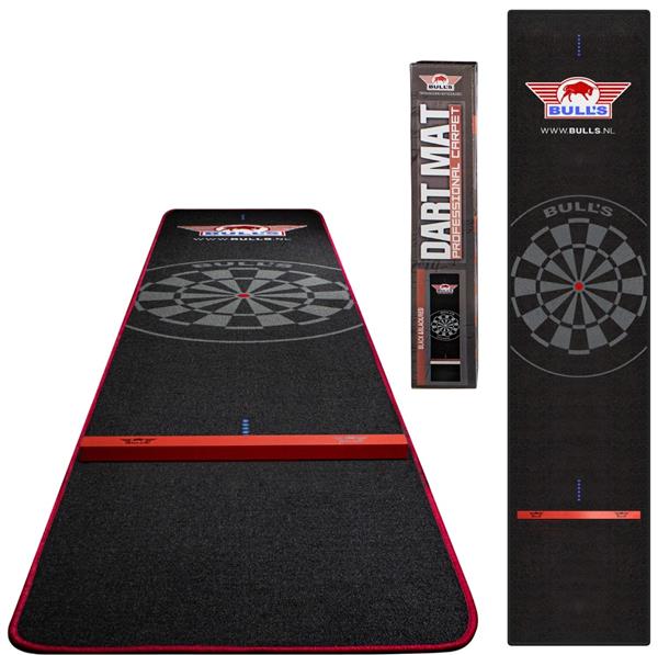 Grote foto bulls carpet dartmat black red 300x65 oche bulls carpet dartmat black red 300x65 oche sport en fitness darts