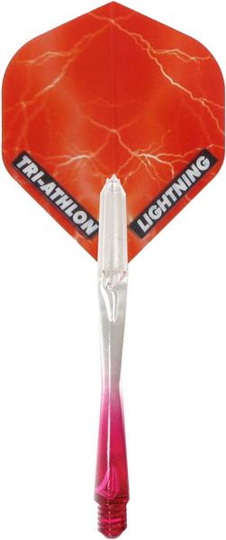 Grote foto mckicks thunder lightning red flight shaft set mckicks thunder lightning red flight shaft set sport en fitness darts