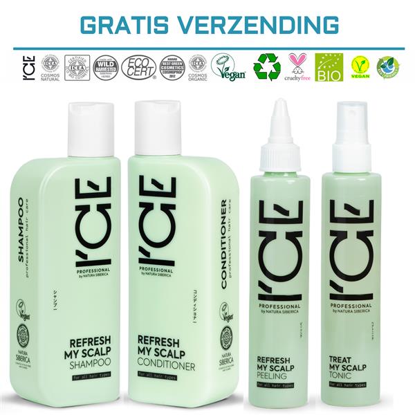 Grote foto ice professional refresh my scalp 4 product set kleding dames sieraden