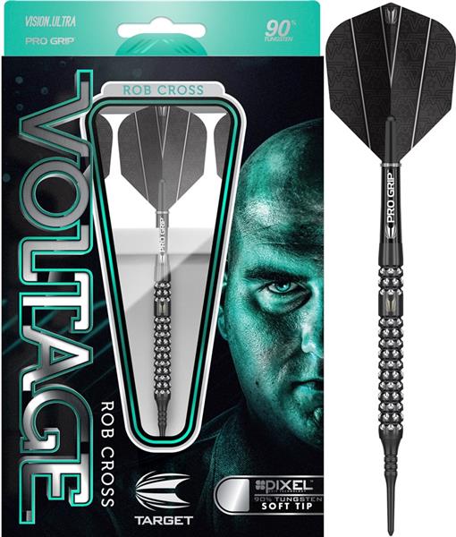 Grote foto softtip target rob cross voltage 90 black pixel softtip target rob cross voltage 90 black pixel sport en fitness darts