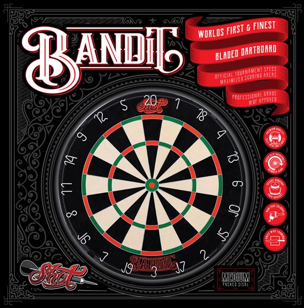 Grote foto shot bandit dartboard shot bandit dartboard sport en fitness darts