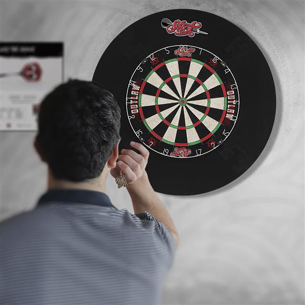 Grote foto shot outlaw tournament dartboard set shot outlaw tournament dartboard set sport en fitness darts