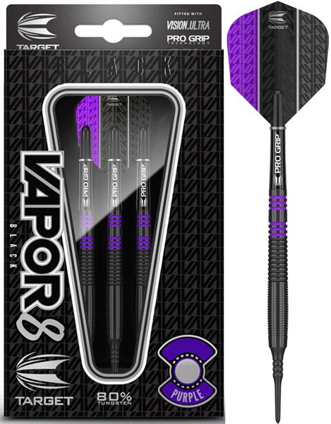 Grote foto softtip target vapor8 black purple 80 softtip target vapor8 black purple 80 sport en fitness darts