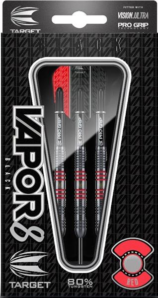 Grote foto target vapor8 black red 80 vapor8 black red 80 25 gram sport en fitness darts