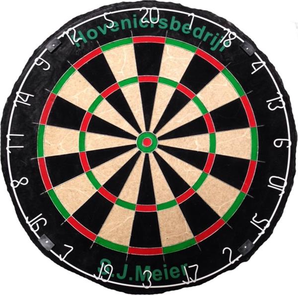 Grote foto customized dartboard with text customized dartboard with text sport en fitness darts