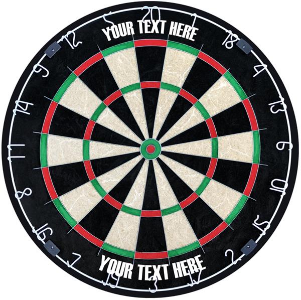 Grote foto customized dartboard with text customized dartboard with text sport en fitness darts