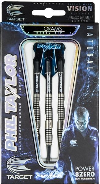 Grote foto target phil taylor power 8zero 80 phil taylor power 8zero 80 26 gram sport en fitness darts