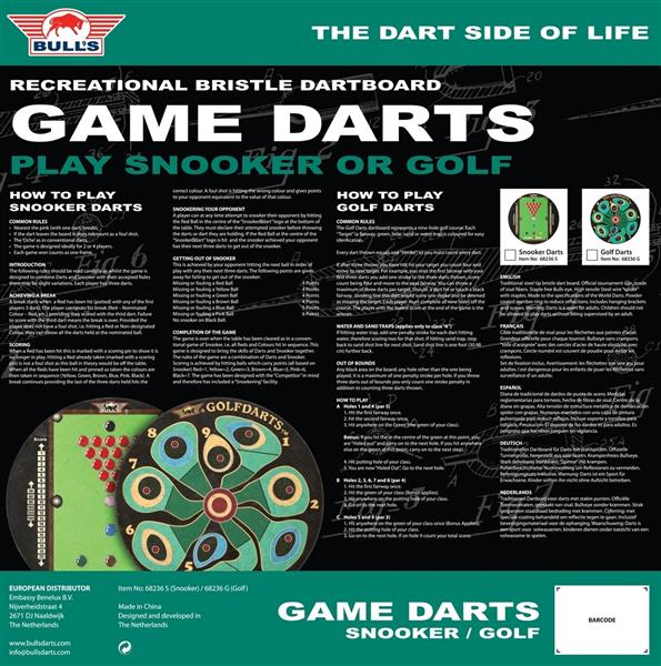 Grote foto bull game dartboard golf bull game dartboard golf sport en fitness darts