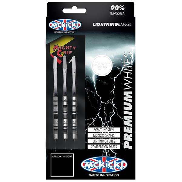 Grote foto mckicks premium white mighty grip 90 premium white mighty grip 90 25 gram sport en fitness darts