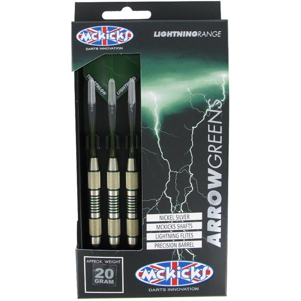 Grote foto mckicks arrow greens silver 20 mckicks arrow greens silver 20 sport en fitness darts