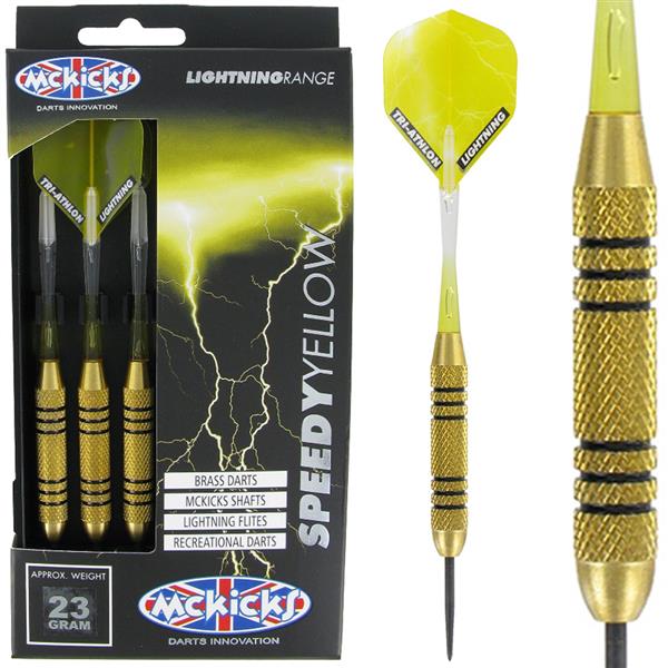 Grote foto mckicks speedy yellow 23 mckicks speedy yellow 23 sport en fitness darts