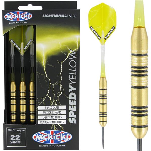 Grote foto mckicks speedy yellow 22 mckicks speedy yellow 22 sport en fitness darts