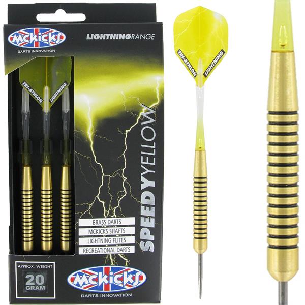 Grote foto mckicks speedy yellow 20 mckicks speedy yellow 20 sport en fitness darts