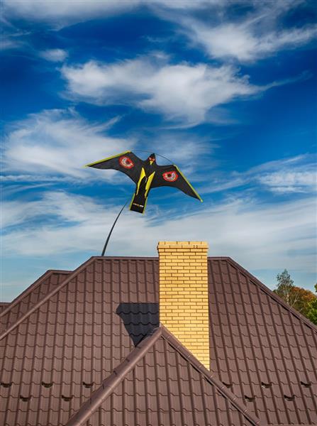 Grote foto knock off vogel verschrikker vlieger complete set 7 meter dieren en toebehoren overige