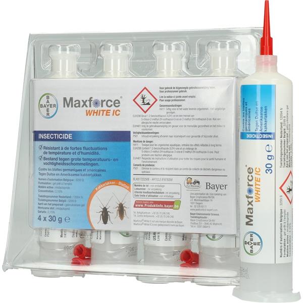 Grote foto maxforce white ic kakkerlakken gel 4 x 30 gram dieren en toebehoren overige