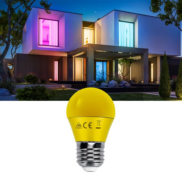 Grote foto g45 kogellamp 5 stuks e27 led lamp 4w 30w gloeilamp geel licht huis en inrichting overige