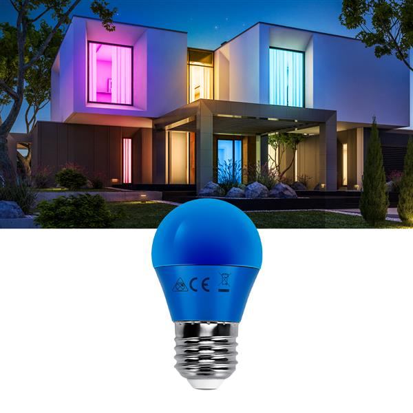 Grote foto g45 kogellamp 5 stuks e27 led lamp 4w 30w gloeilamp blauw licht huis en inrichting overige