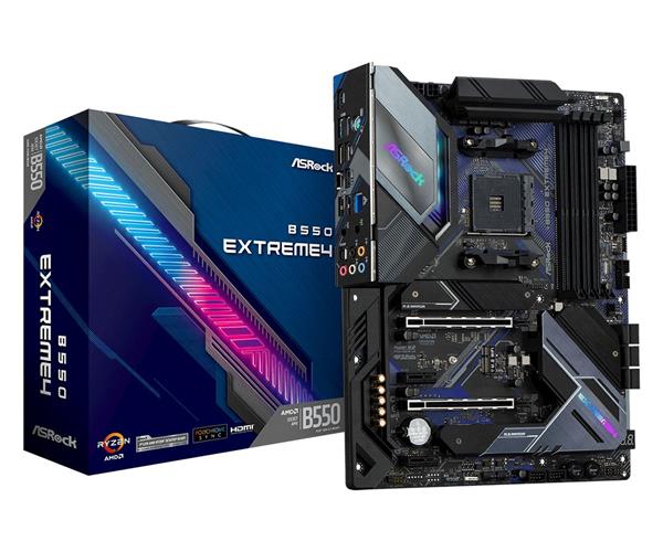 Grote foto asrock b550 extreme4 am4 computers en software geheugens
