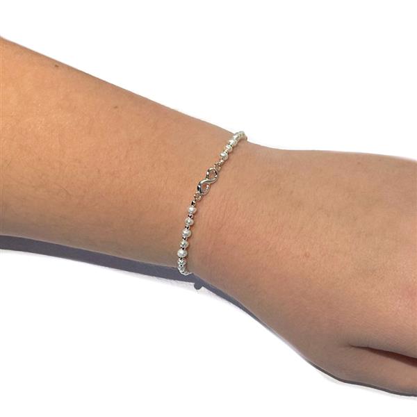 Grote foto zilvern infinity zoetwaterparel armbandje sieraden tassen en uiterlijk armbanden voor haar