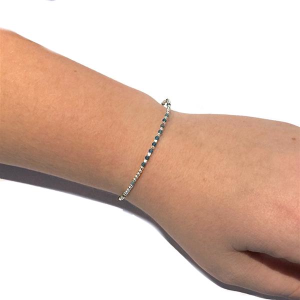 Grote foto zilveren 2 mm balletjes met apetiet edelsteen armbandje sieraden tassen en uiterlijk armbanden voor haar