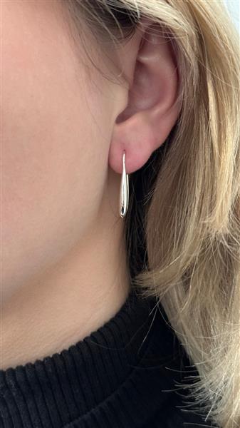Grote foto zilveren kleine druppel oorhangers sieraden tassen en uiterlijk oorbellen