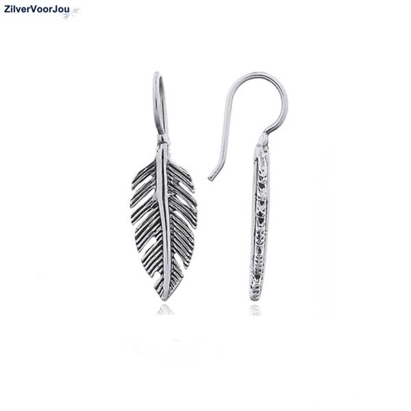 Grote foto zilveren native american veer oorbellen sieraden tassen en uiterlijk oorbellen