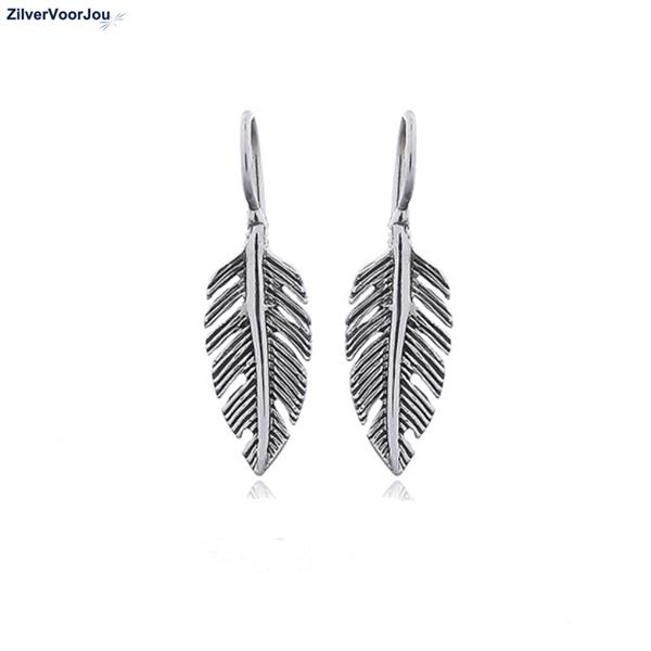 Grote foto zilveren native american veer oorbellen sieraden tassen en uiterlijk oorbellen