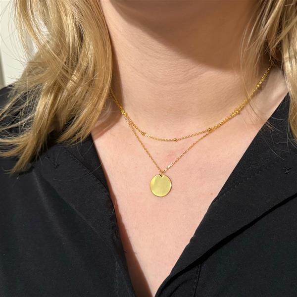 Grote foto zilveren multi strand coin ketting goud verguld sieraden tassen en uiterlijk kettingen