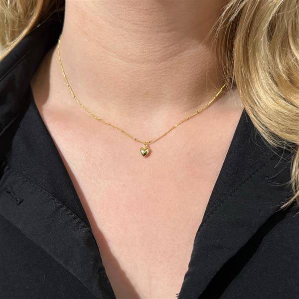 Grote foto zilveren tiny heart ketting goud verguld sieraden tassen en uiterlijk kettingen