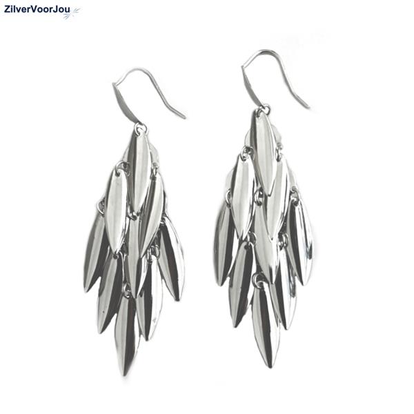 Grote foto zilveren chandelier oorhangers sieraden tassen en uiterlijk oorbellen